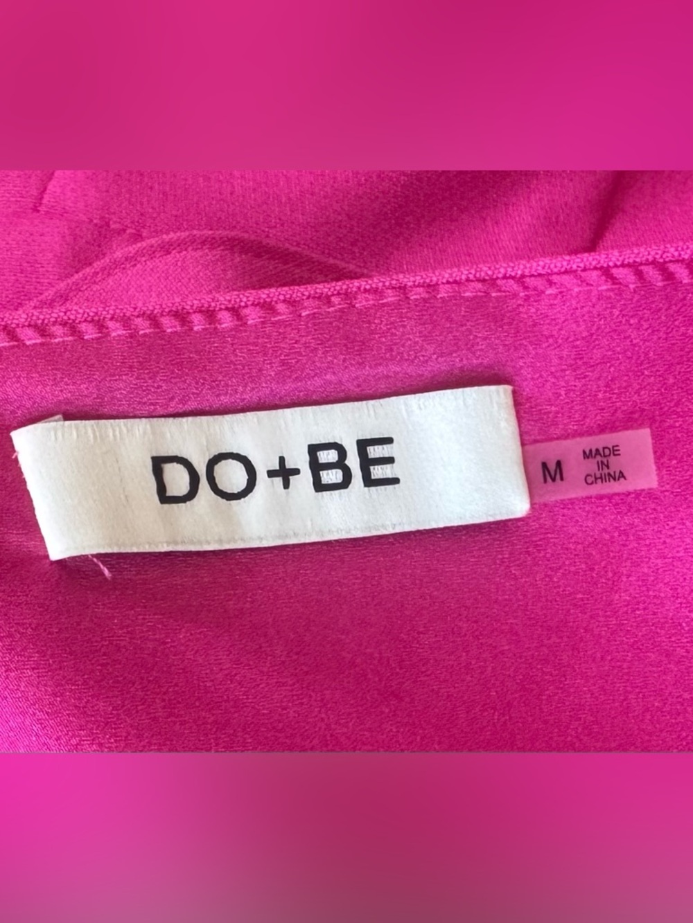 DO+BE Hot Pink Ruffled V-Neck One Piece Romper - Picture 5 of 5
